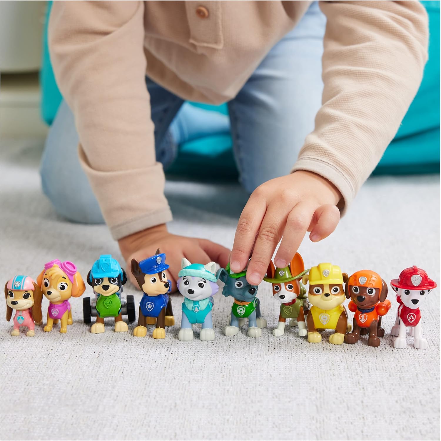 Paw Patrol, 10th Anniversary, All Paws On Deck Toy Figures Gift Pack with 10 Collectible Action Figures, Kids Toys for Ages 3 and up 24hrsmart